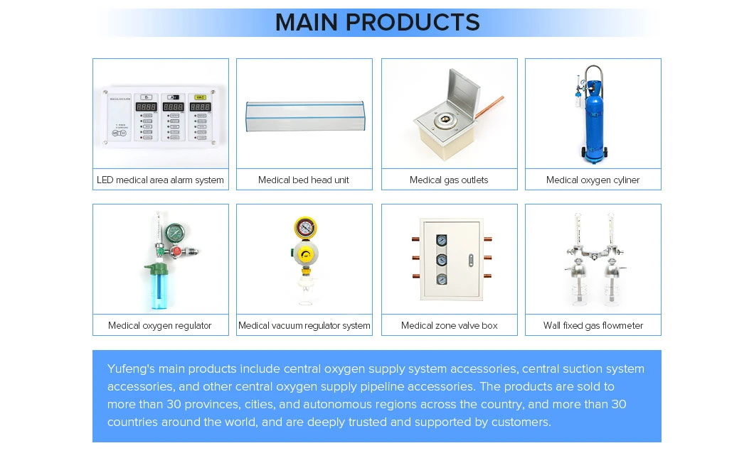 Yyf-05D1/2 Yf Series Medical Oxygen Flowmeter/Inhaler with Humidifier Hospital Medical Oxygen Flowmeter Made in China