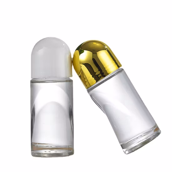 Alta qualidade 50ml Vazio Desodorante Roll on Bottle 50ml Recipiente Roller para Desodorante Óleo Essencial Perfume