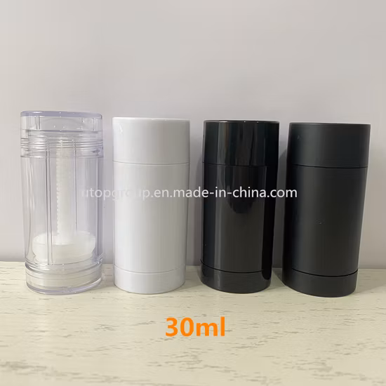 75g 75ml Protetor Solar Recipiente Recipiente Desodorante Corpo Redondo Recipiente Corpo Transparente Twist Top